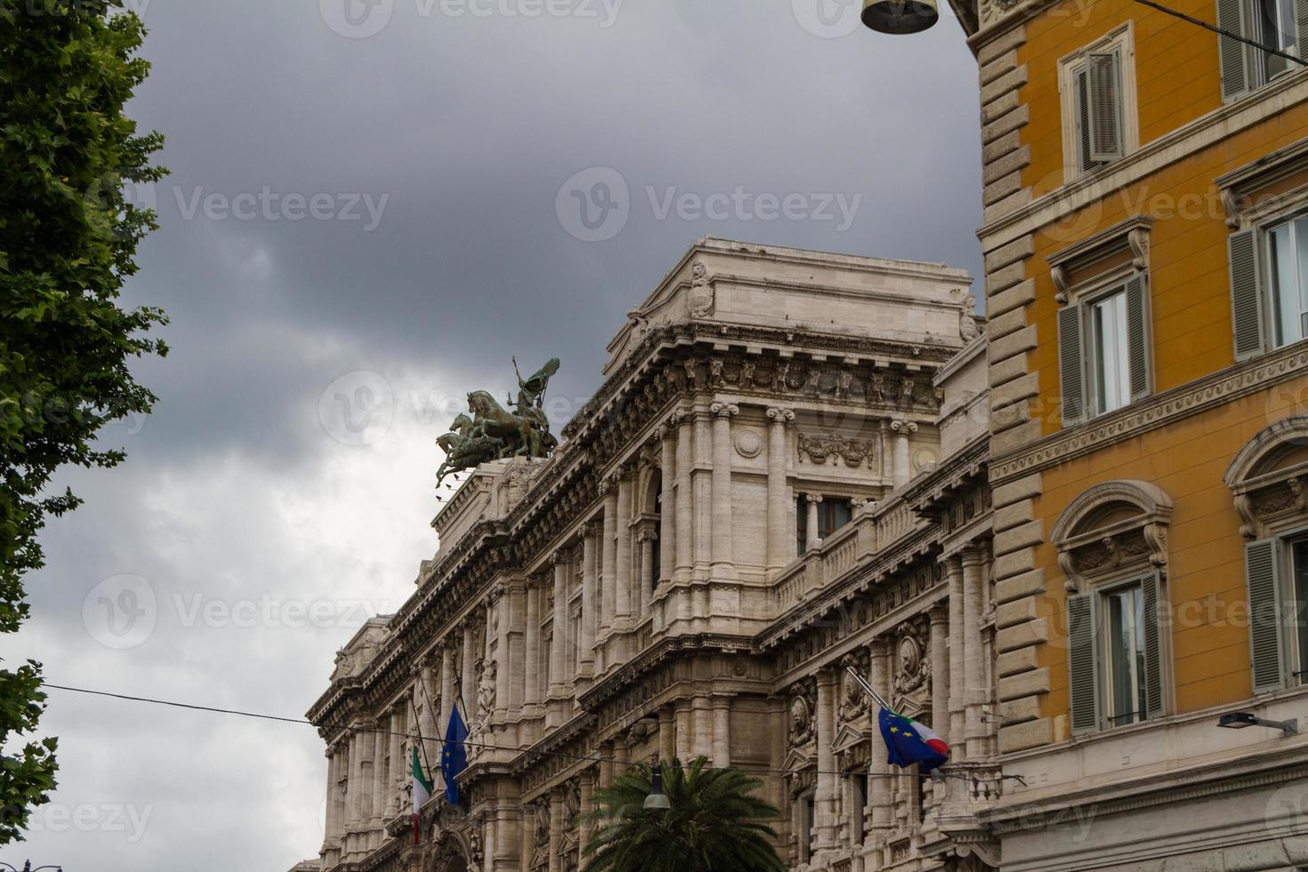 Roma, Italia. detalles arquitectónicos típicos de la ciudad vieja foto