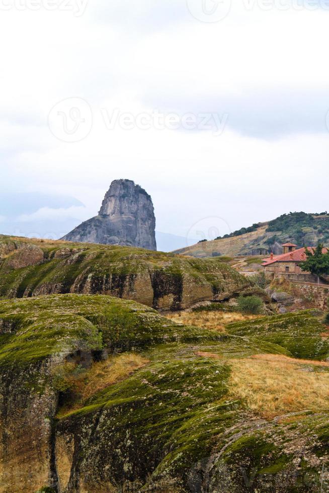 acantilados y monasterios de meteora foto