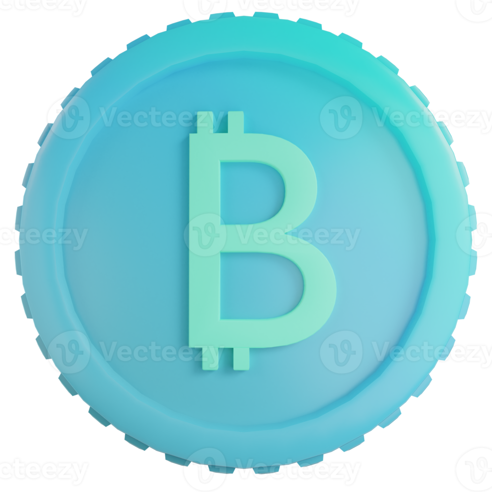 3d render bitcoin illustration png