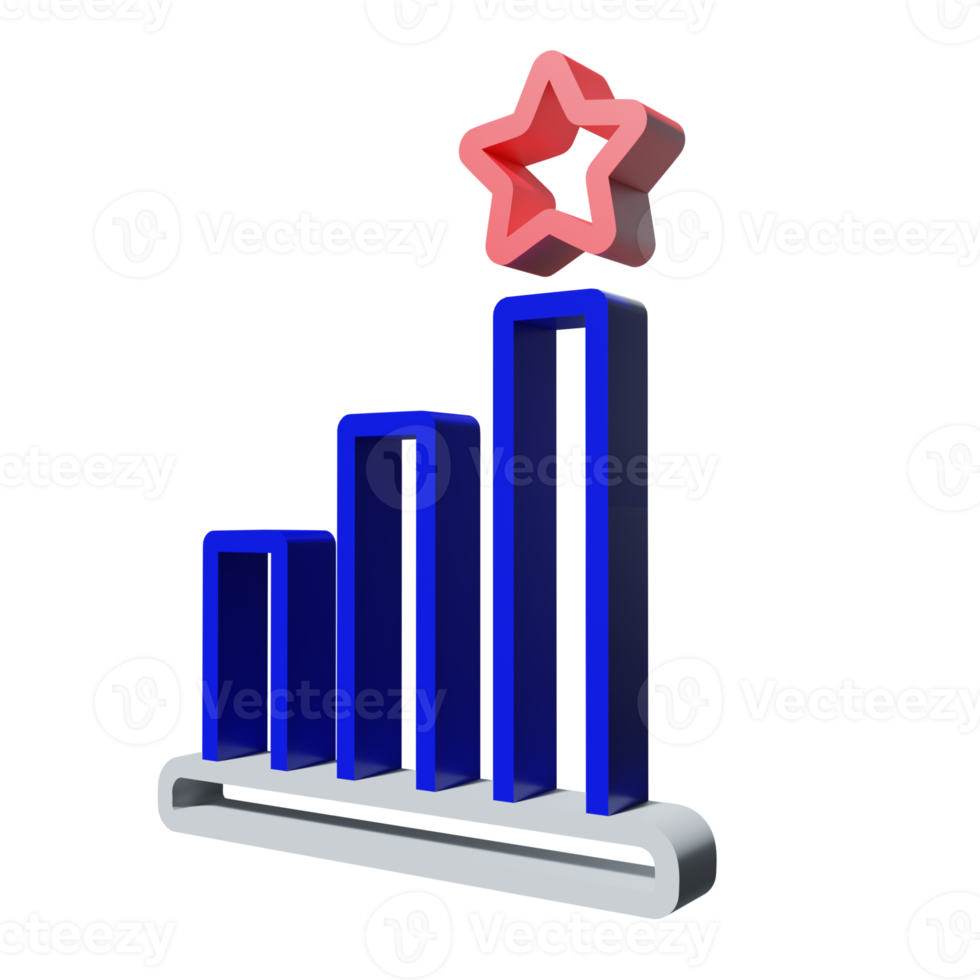 3D-pictogram grafiek png transparant.