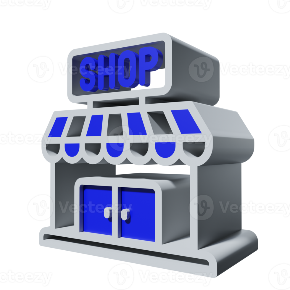 3D-pictogram winkel png transparant.