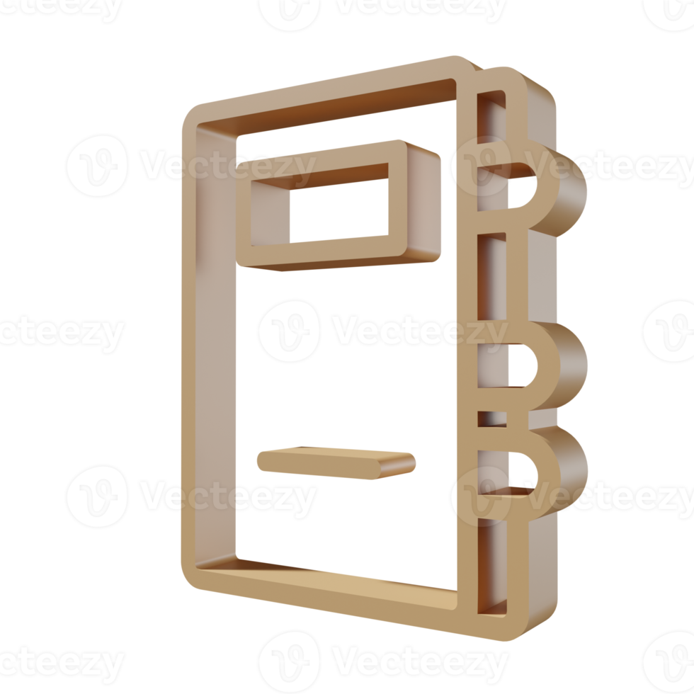 Back to school 3D icon PNG transparent.