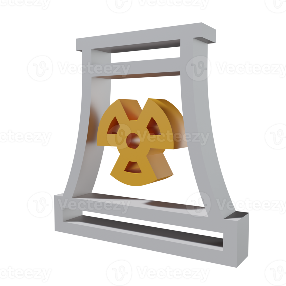 nucleair 3d pictogram png transparant