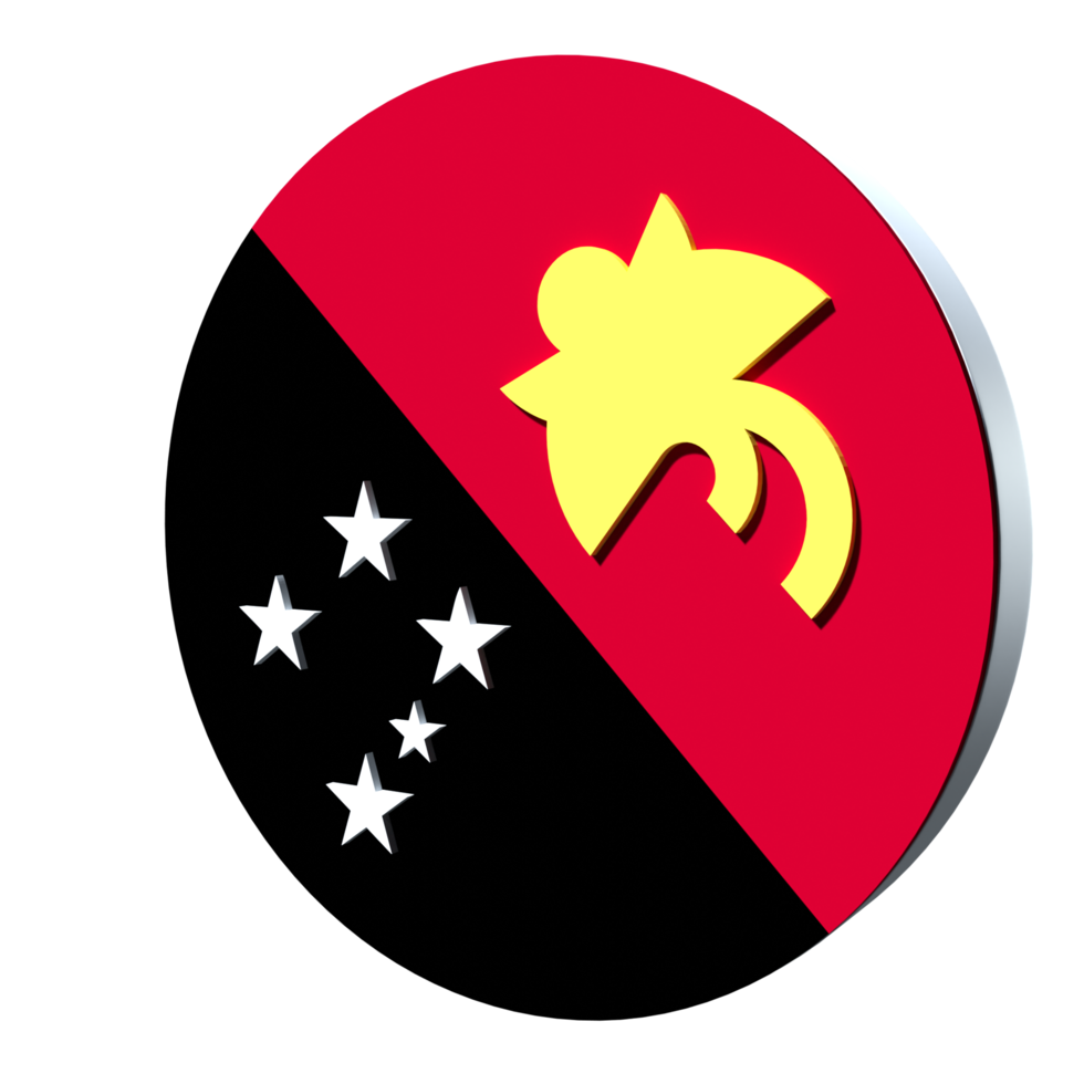 papua-neuguinea-flagge 3d-symbol png transparent