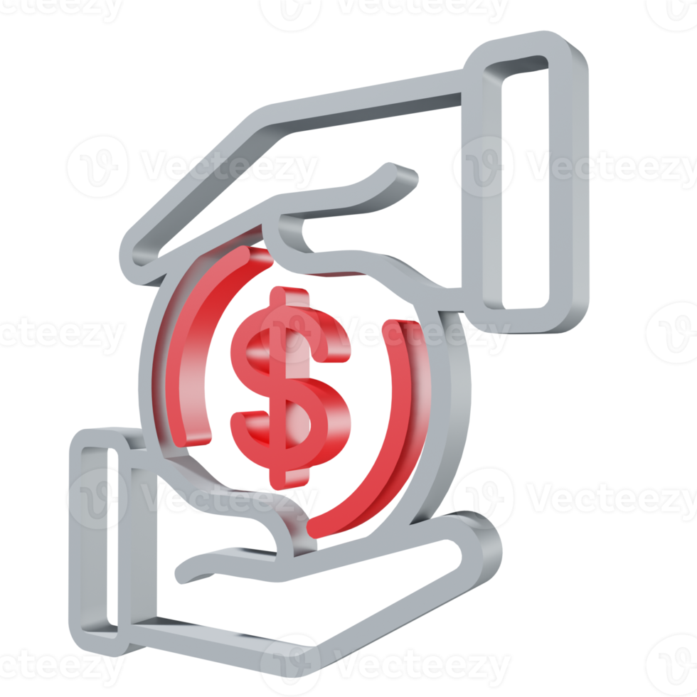 3D ícone de negócios png transparente.