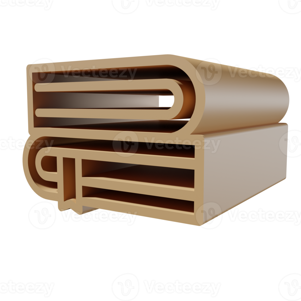 Back to school 3D icon PNG transparent.