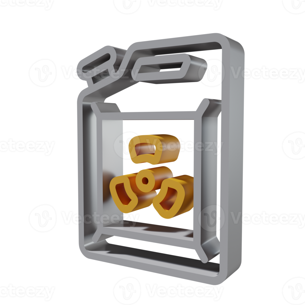 Nuclear 3D icon PNG transparent