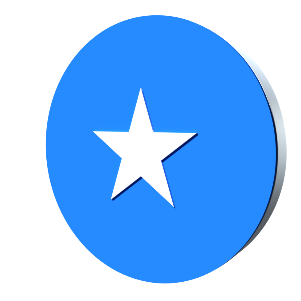 somalia flagga 3d ikon png transparent