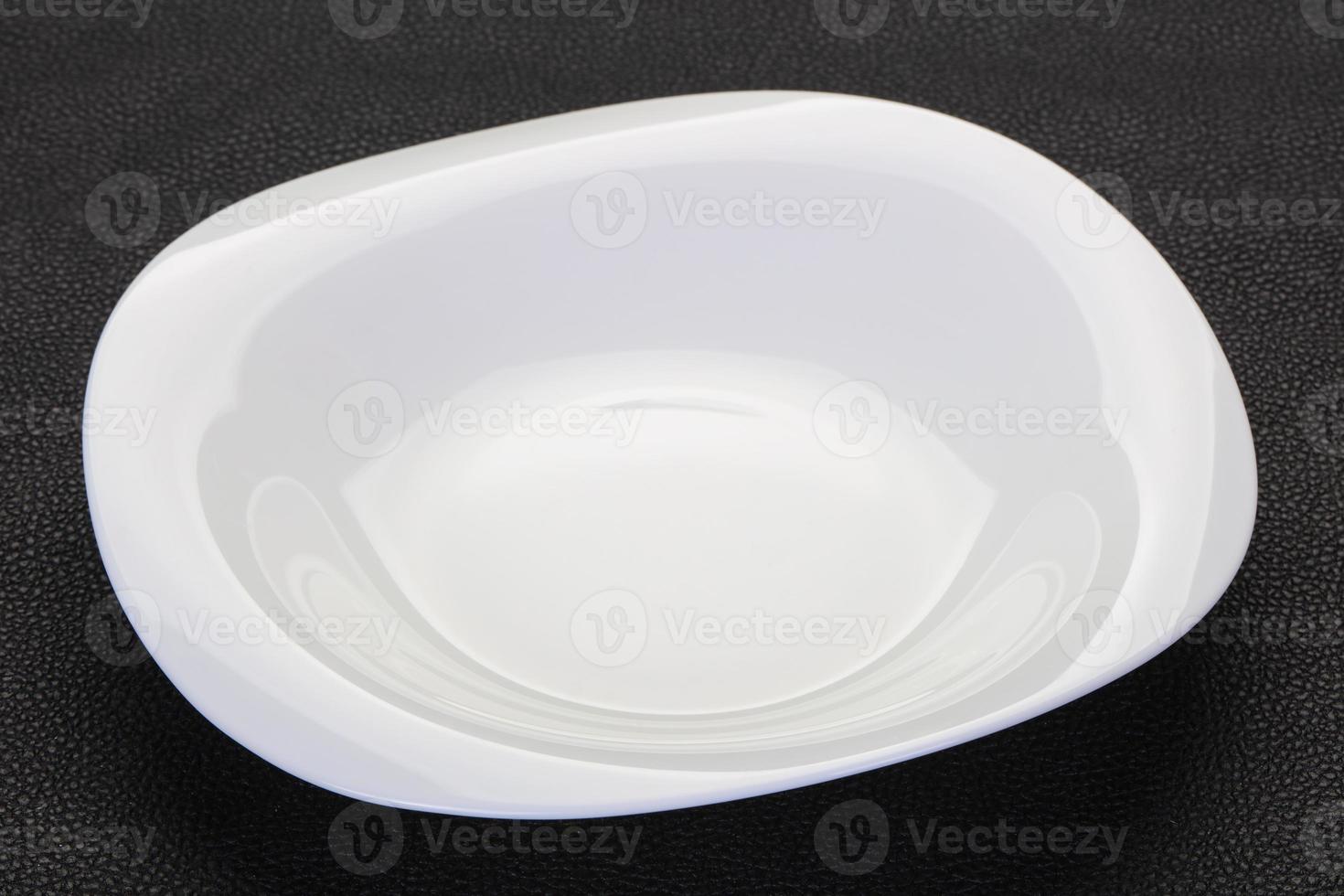 Empty white plate photo