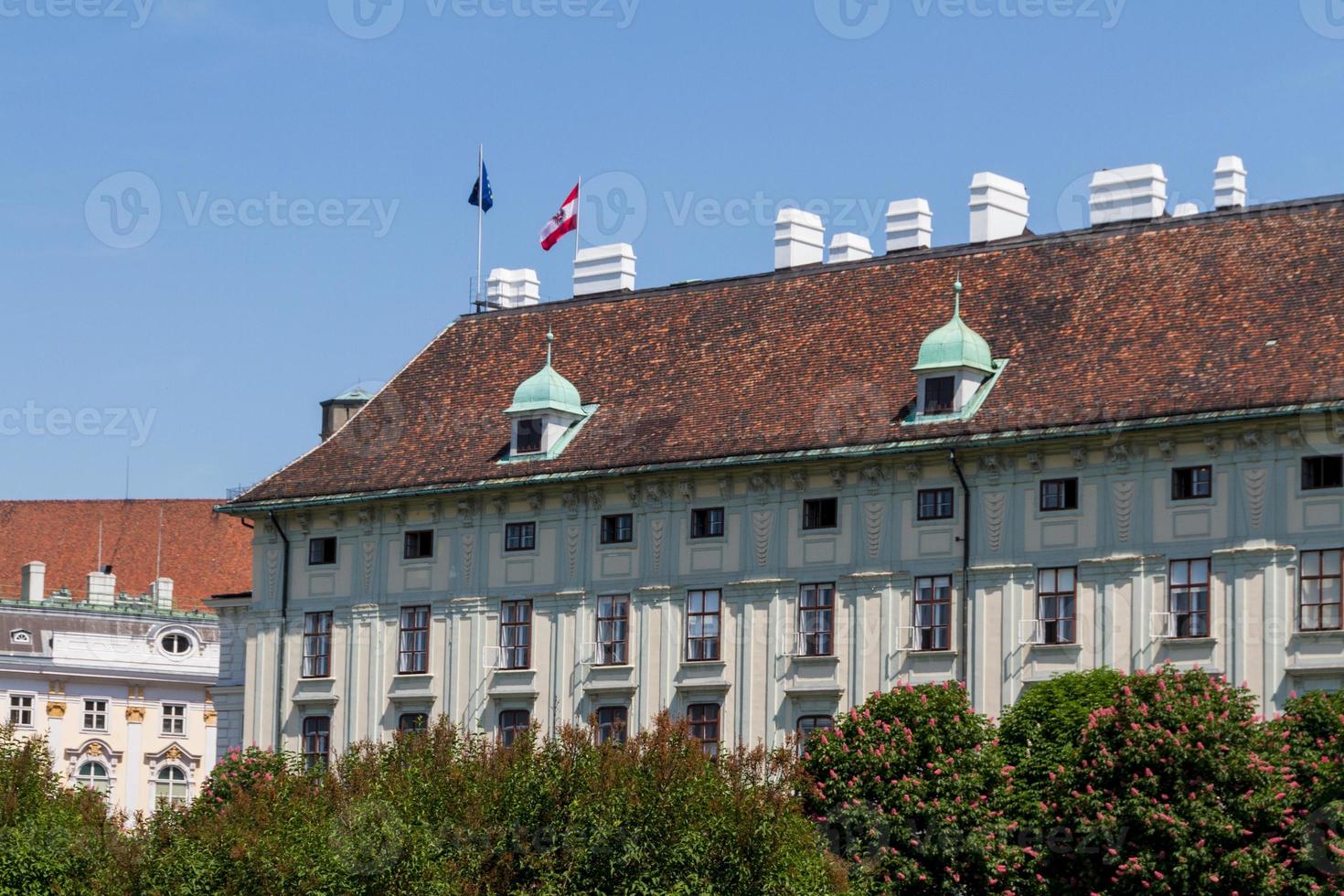 palacio y monumento de hofburg. Viena, Austria. foto