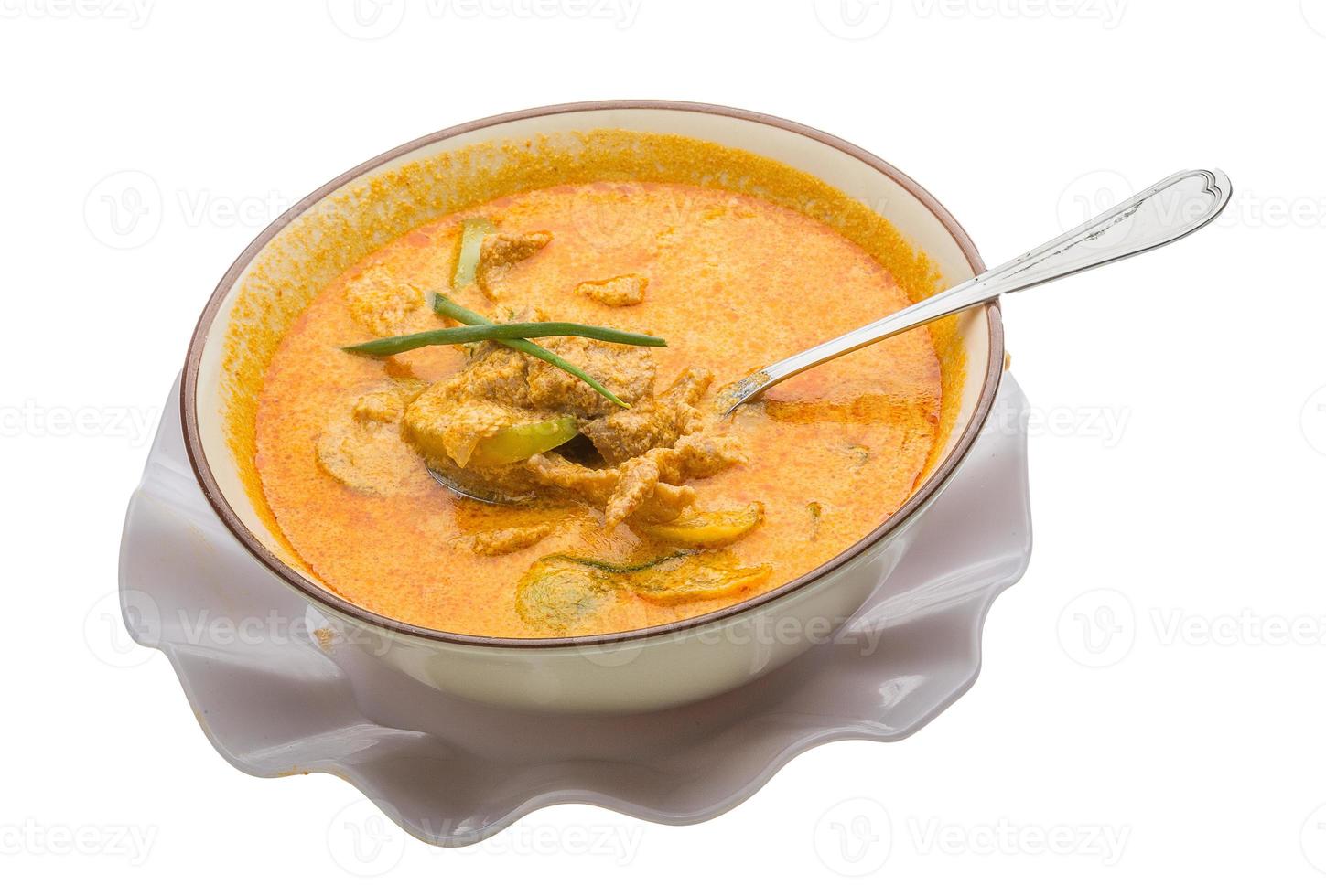 Red curry with pork photo