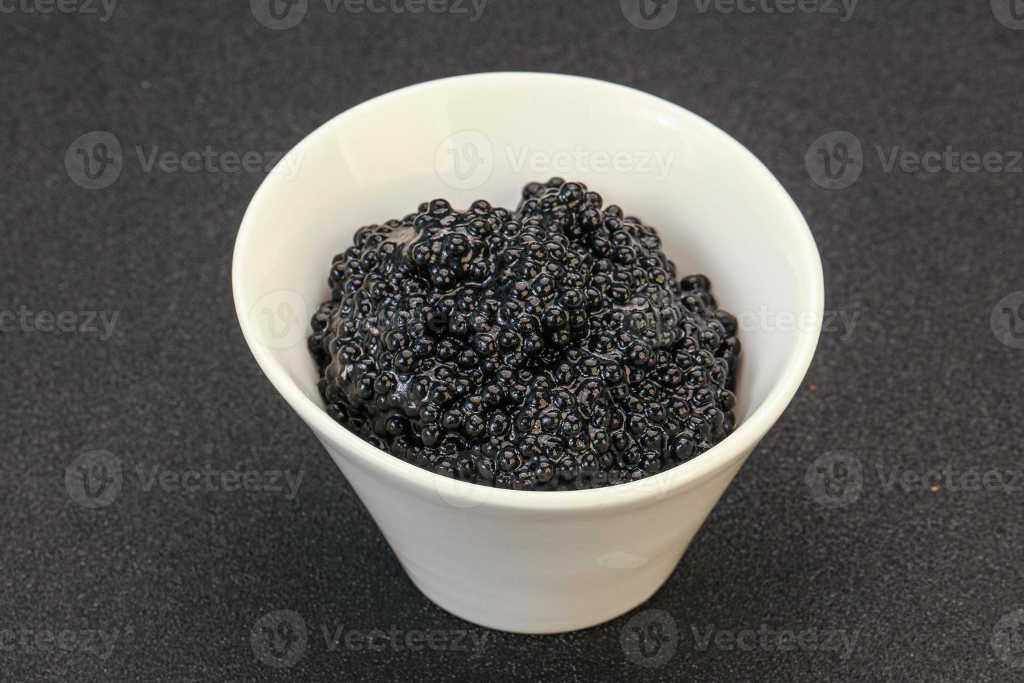 Luxury strugeon fish black caviar photo
