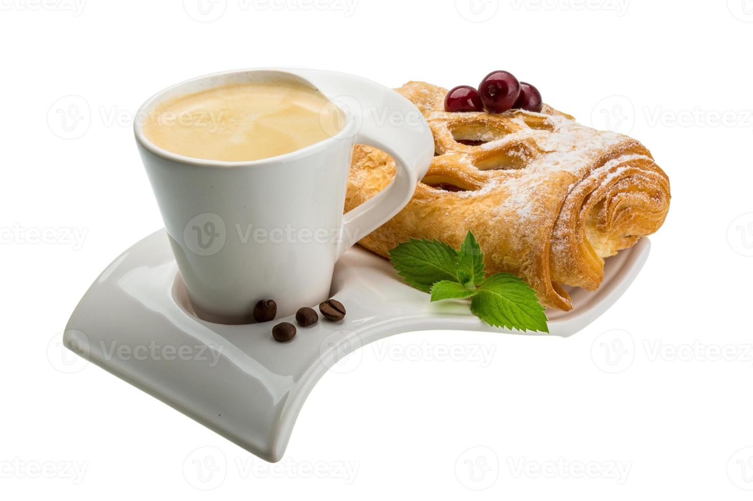 Coffee with pastry photo