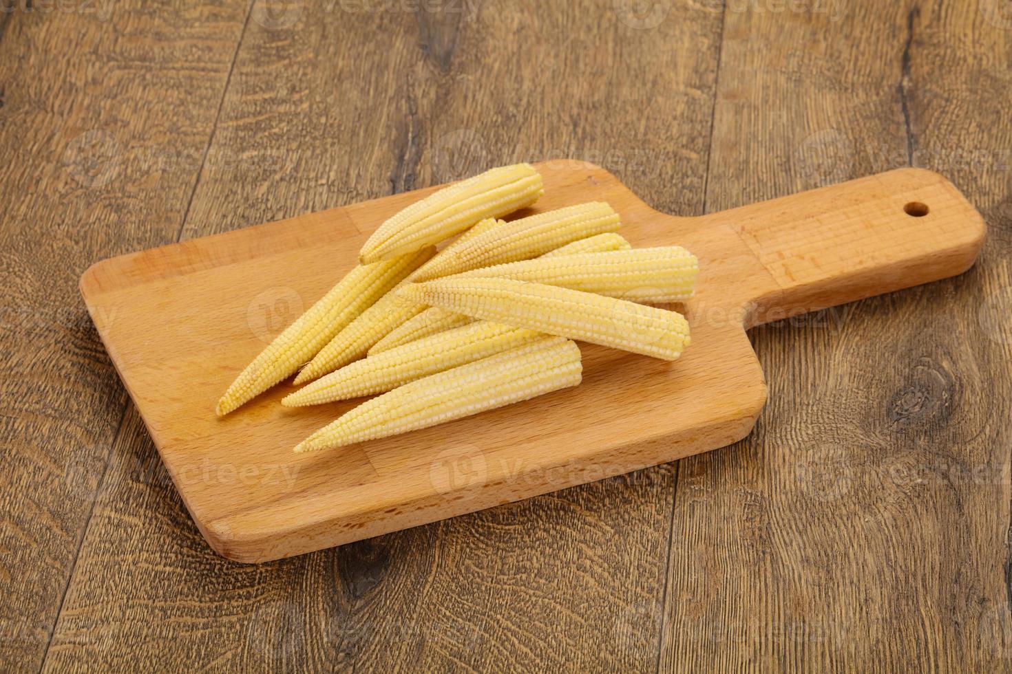 Raw baby corn photo