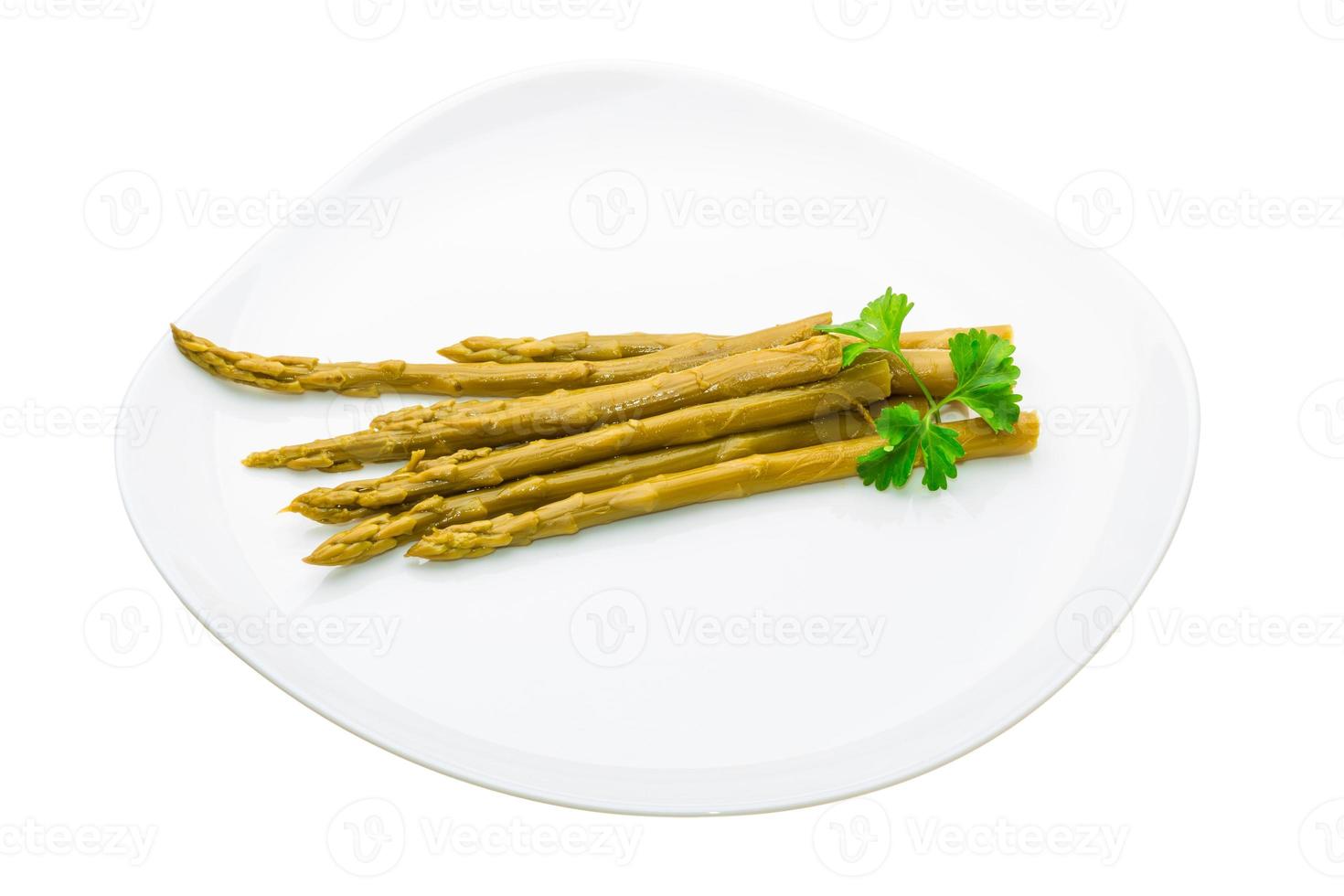 Asparagus on white photo