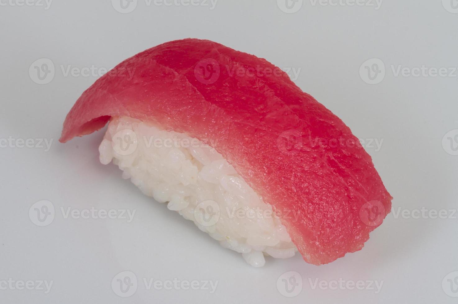 closeup of a tuna sushi photo