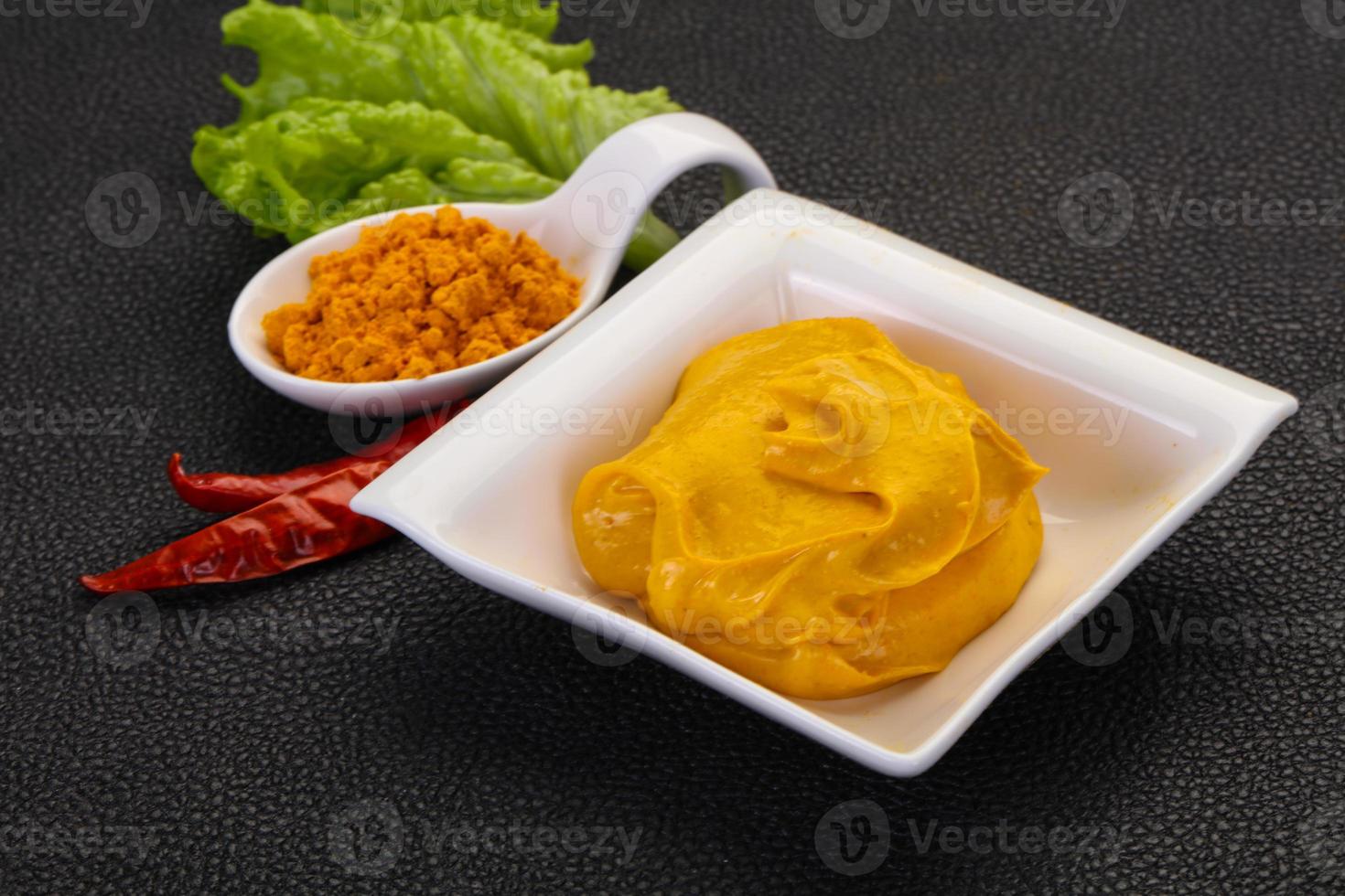 Curry sauce in the bowl photo