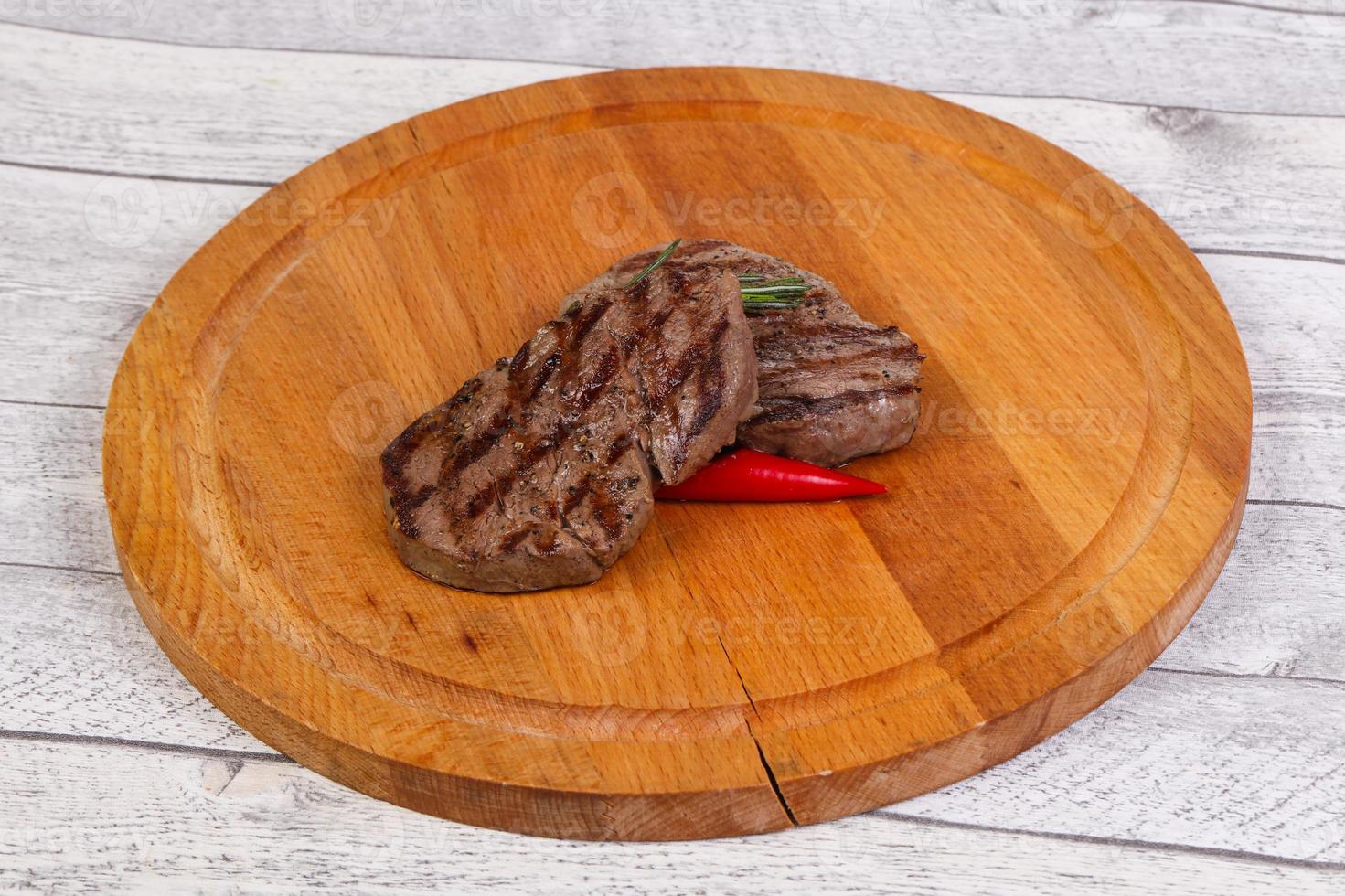 Grilled Fillet Mignon with rosemary and chili pepper photo