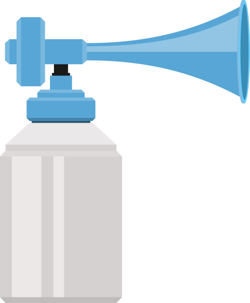 Air horn in flat style png