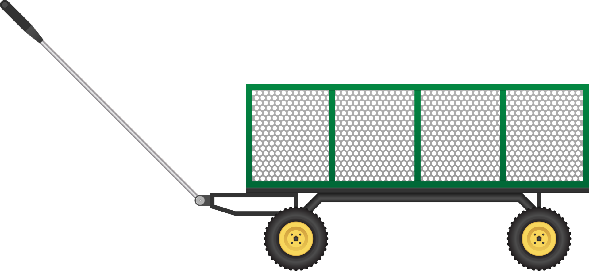 groene tuinwagen png illustratie