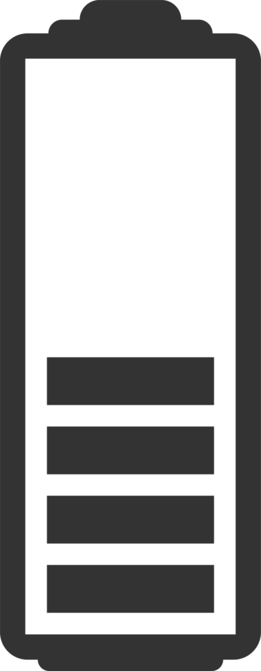 Battery charge level png illustration