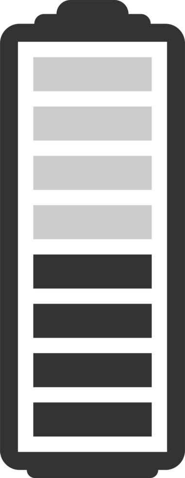 Battery charge level png illustration