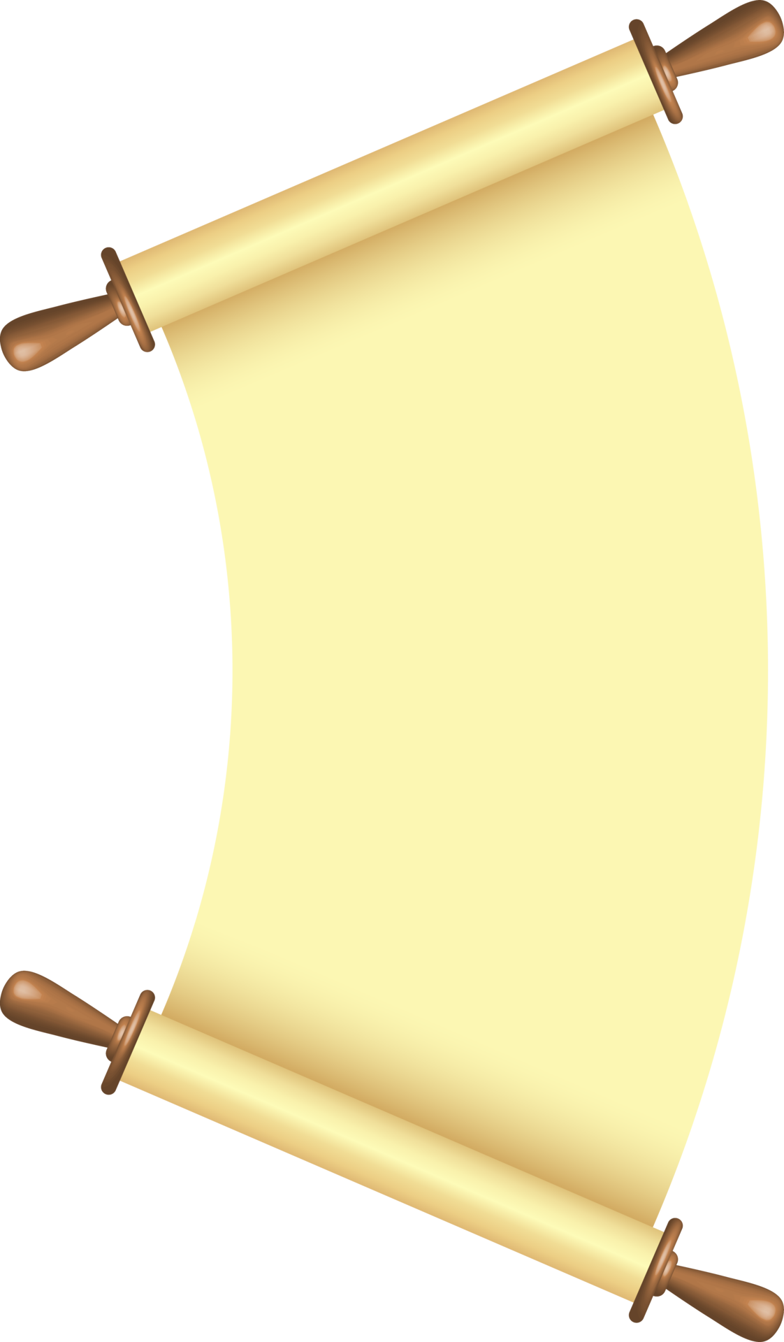 Blank paper scroll png illustration 8499553 PNG