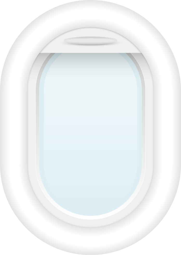 Airplane porthole png illustration isolated on transparent background