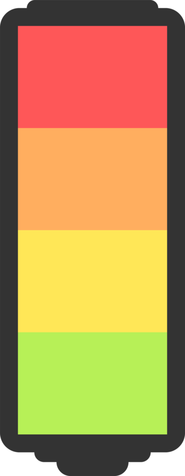 Battery charge level png illustration