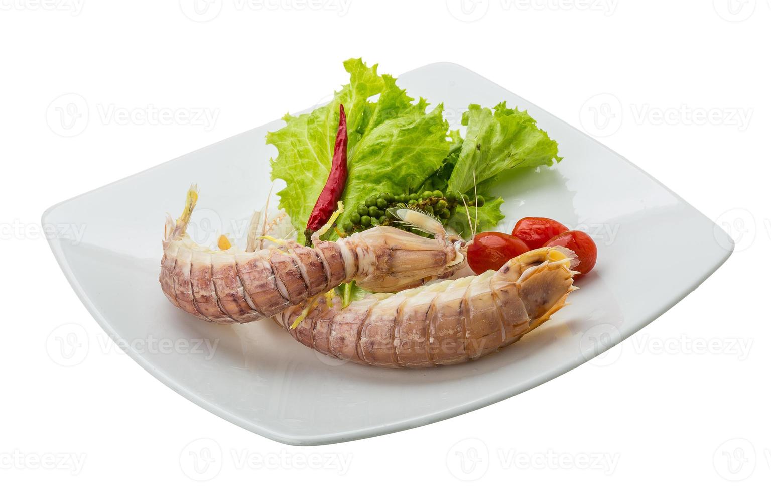 Boiled Spiny lobster photo