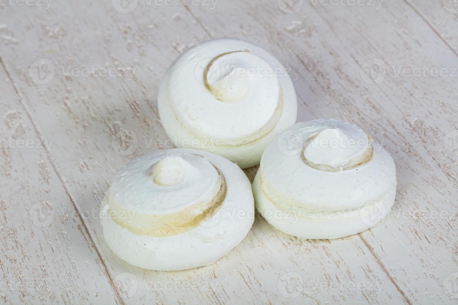 Delicious meringues cookies photo