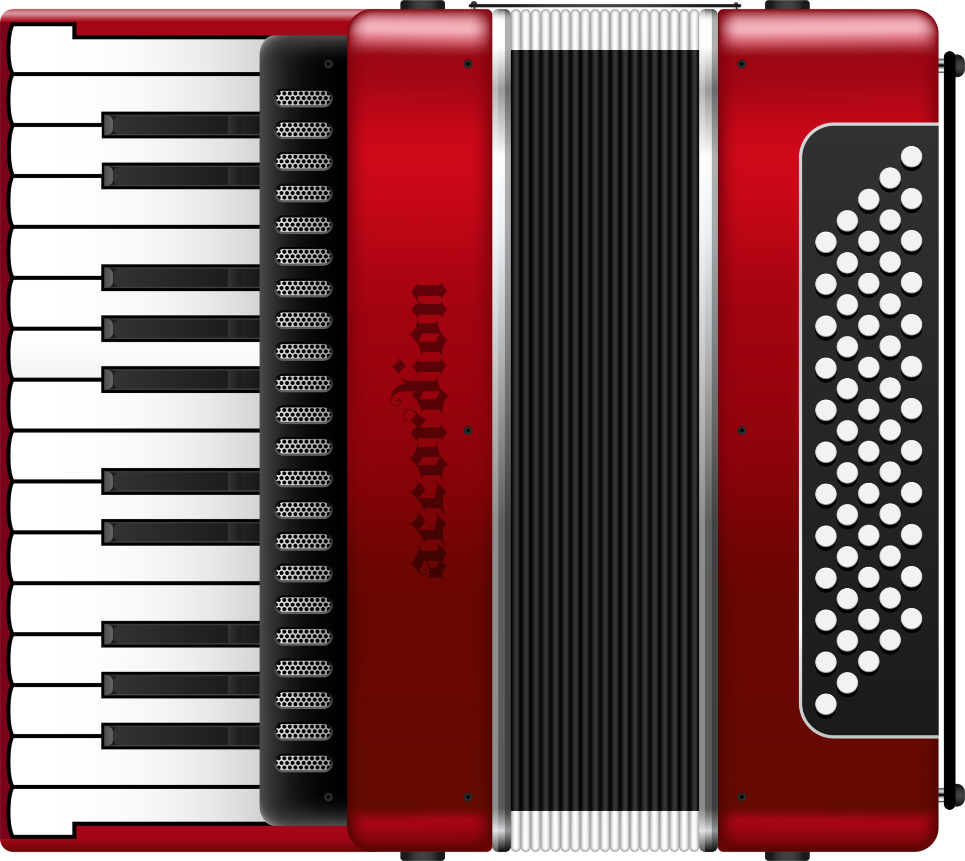 Realistic accordion png illustration isolated on white background 8500915 PNG