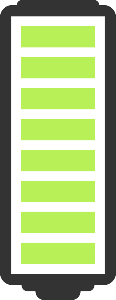 Battery charge level png illustration