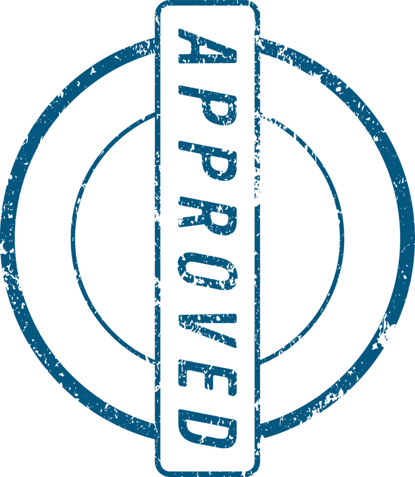 Approved stamp mark png illustration 8500996 PNG