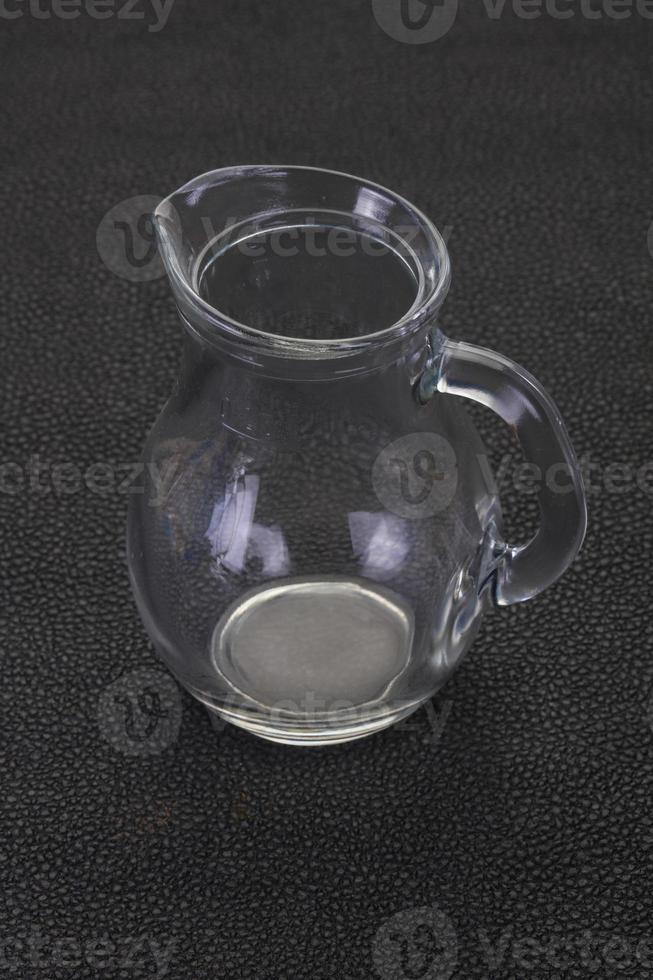 Empty glass jug photo