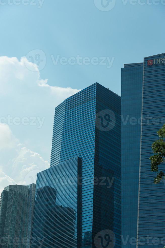 Buildings in Singapore skyline photo