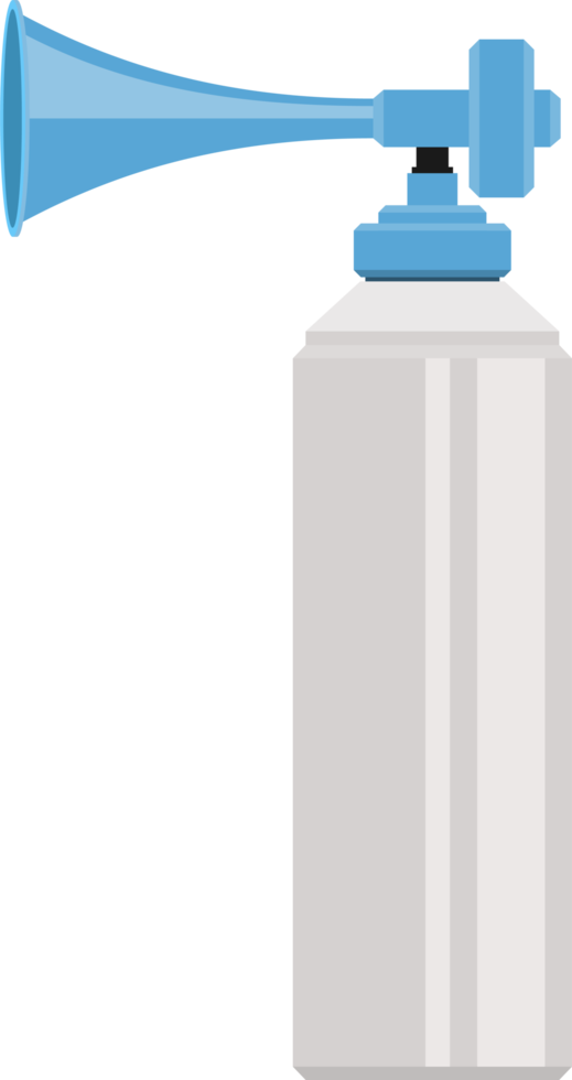 Air horn in flat style png