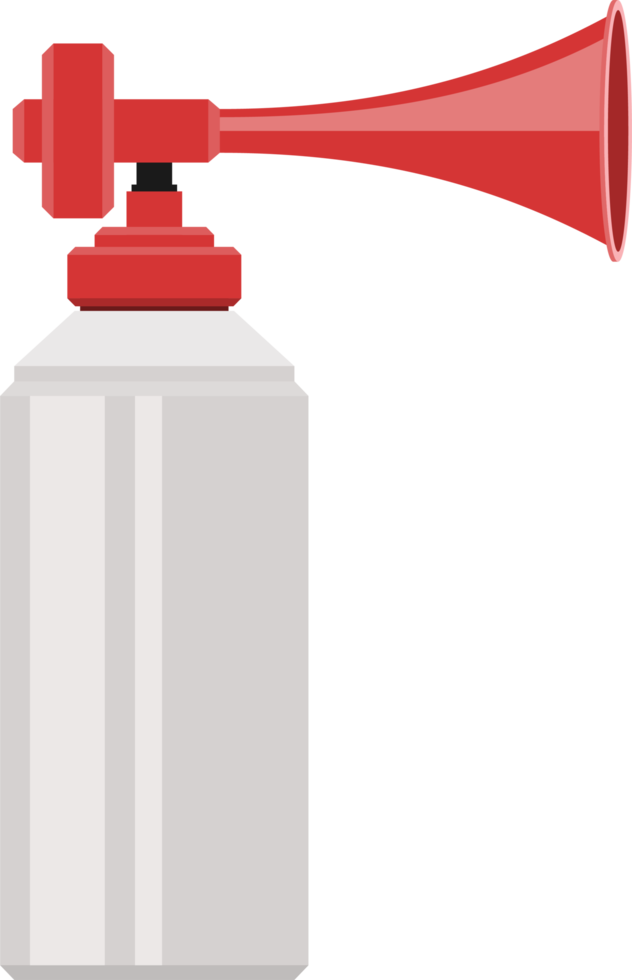 Air horn in flat style png