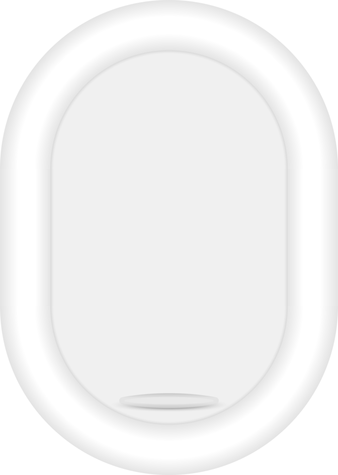 Airplane porthole png illustration isolated on transparent background