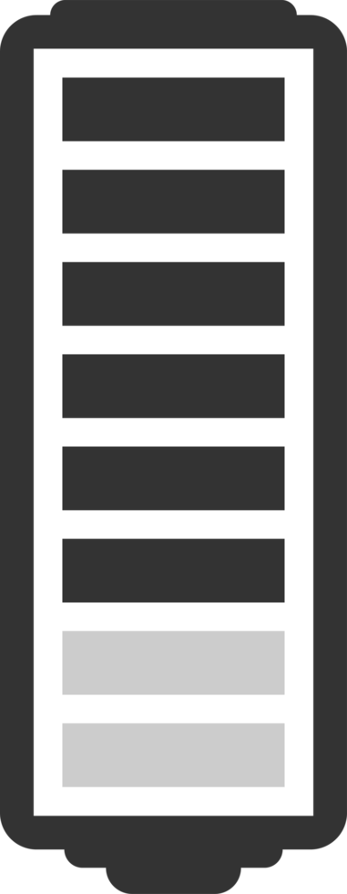 Battery charge level png illustration