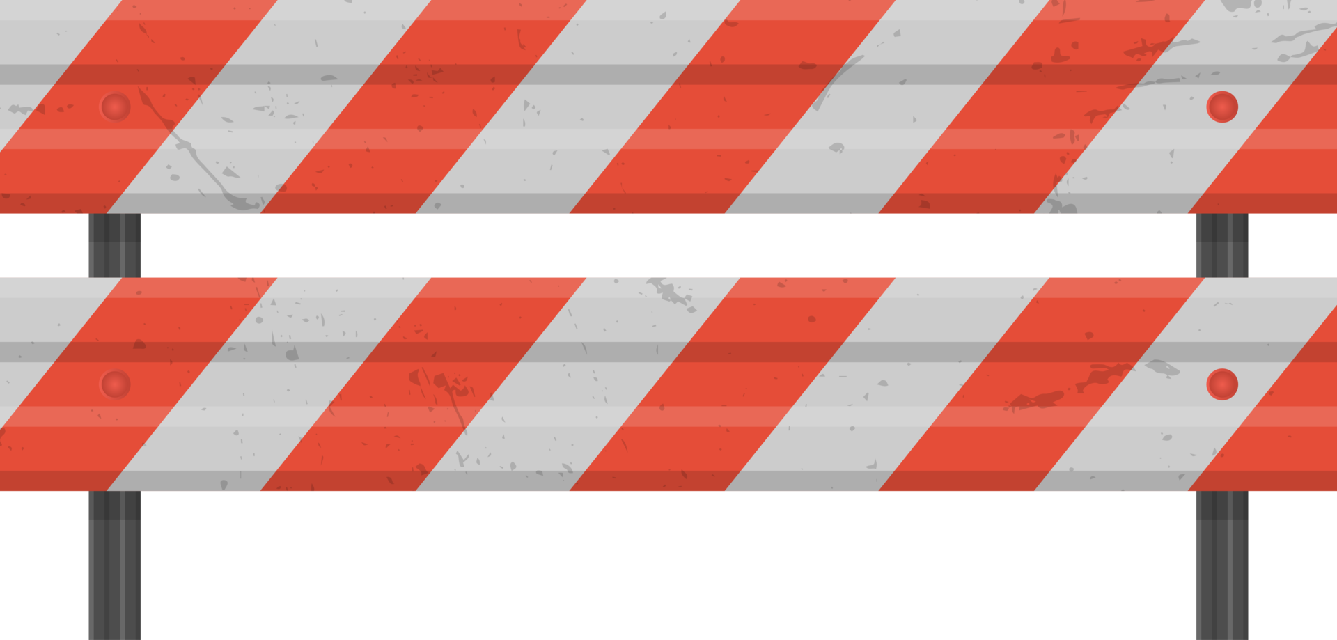 Road guardrail, highway steel barrier 8501401 PNG