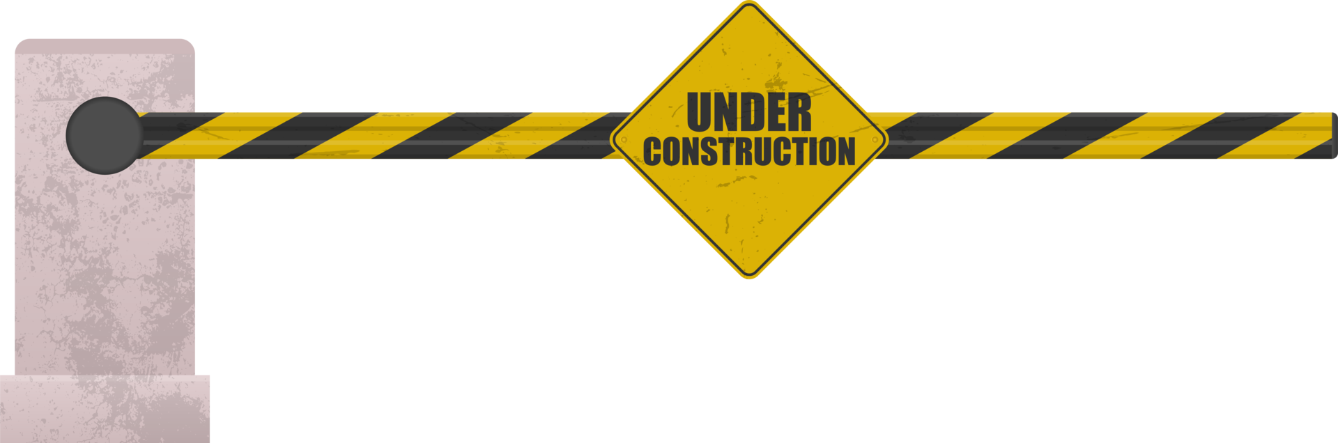 Under construction barrier clip art png