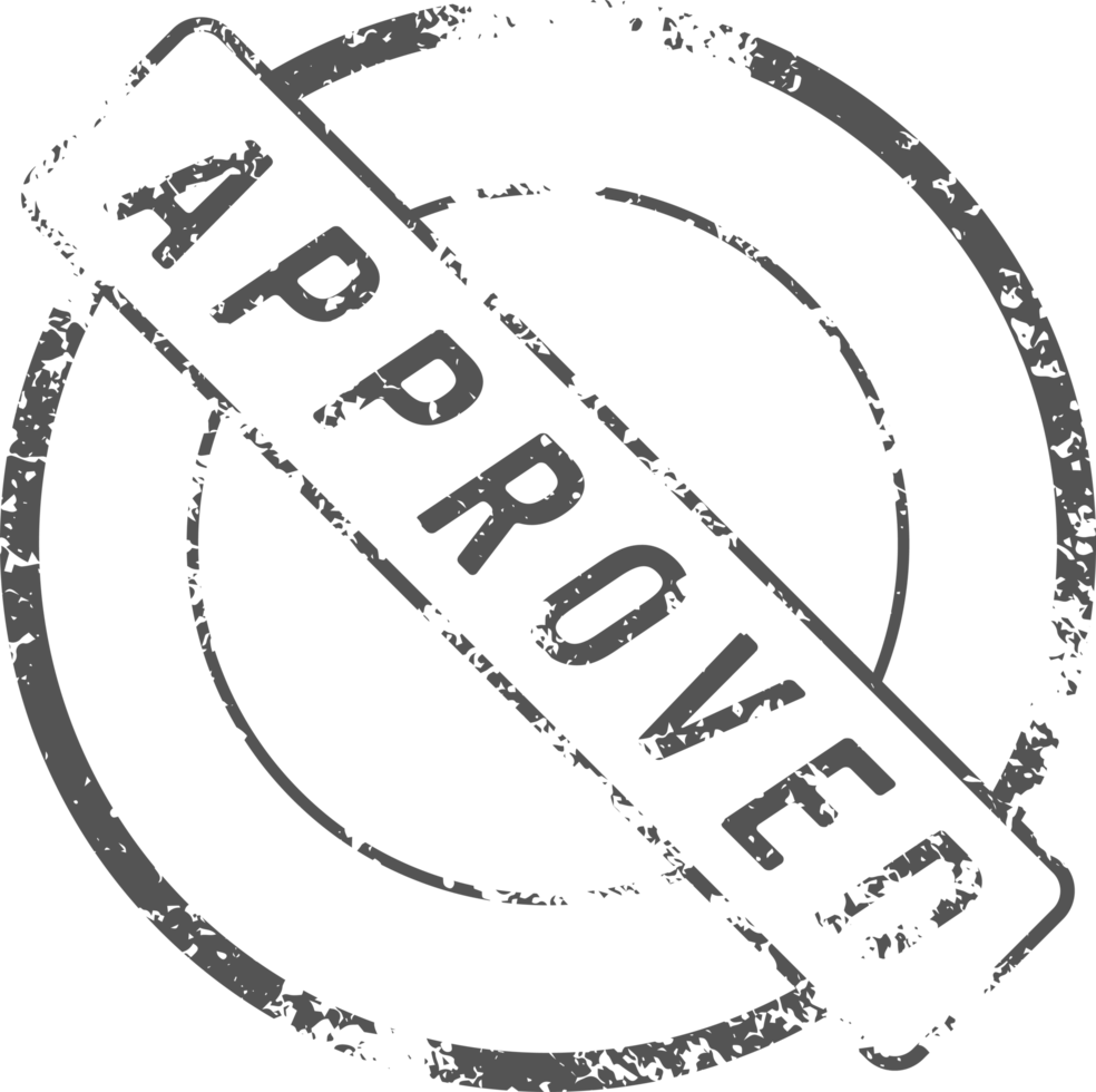 Approved stamp mark png illustration 8501408 PNG