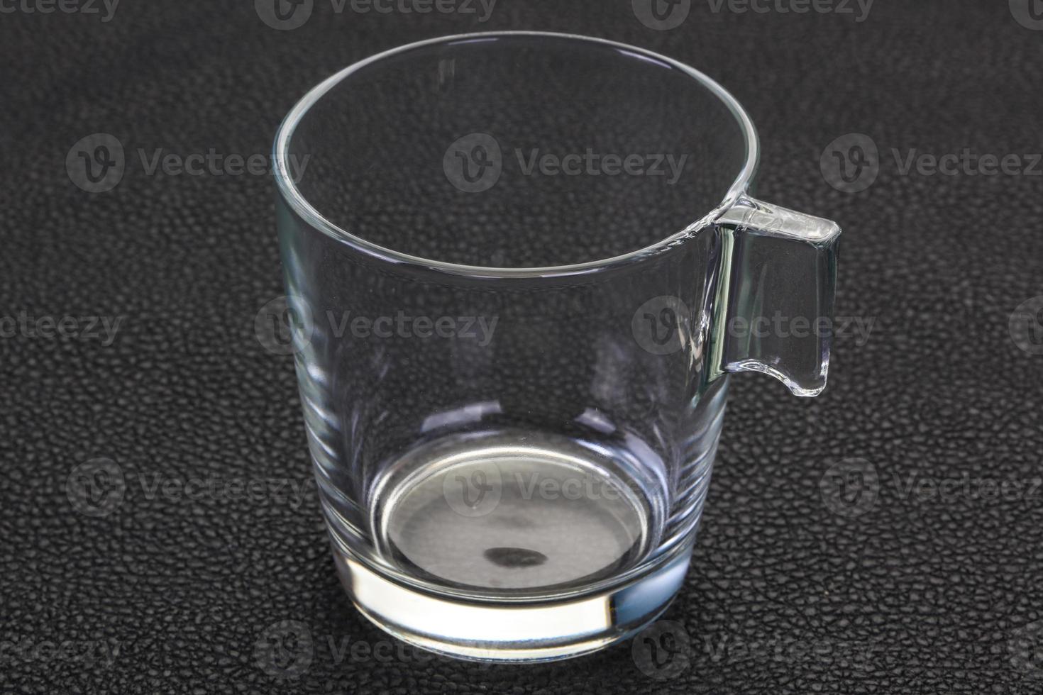 Empty glass cup photo