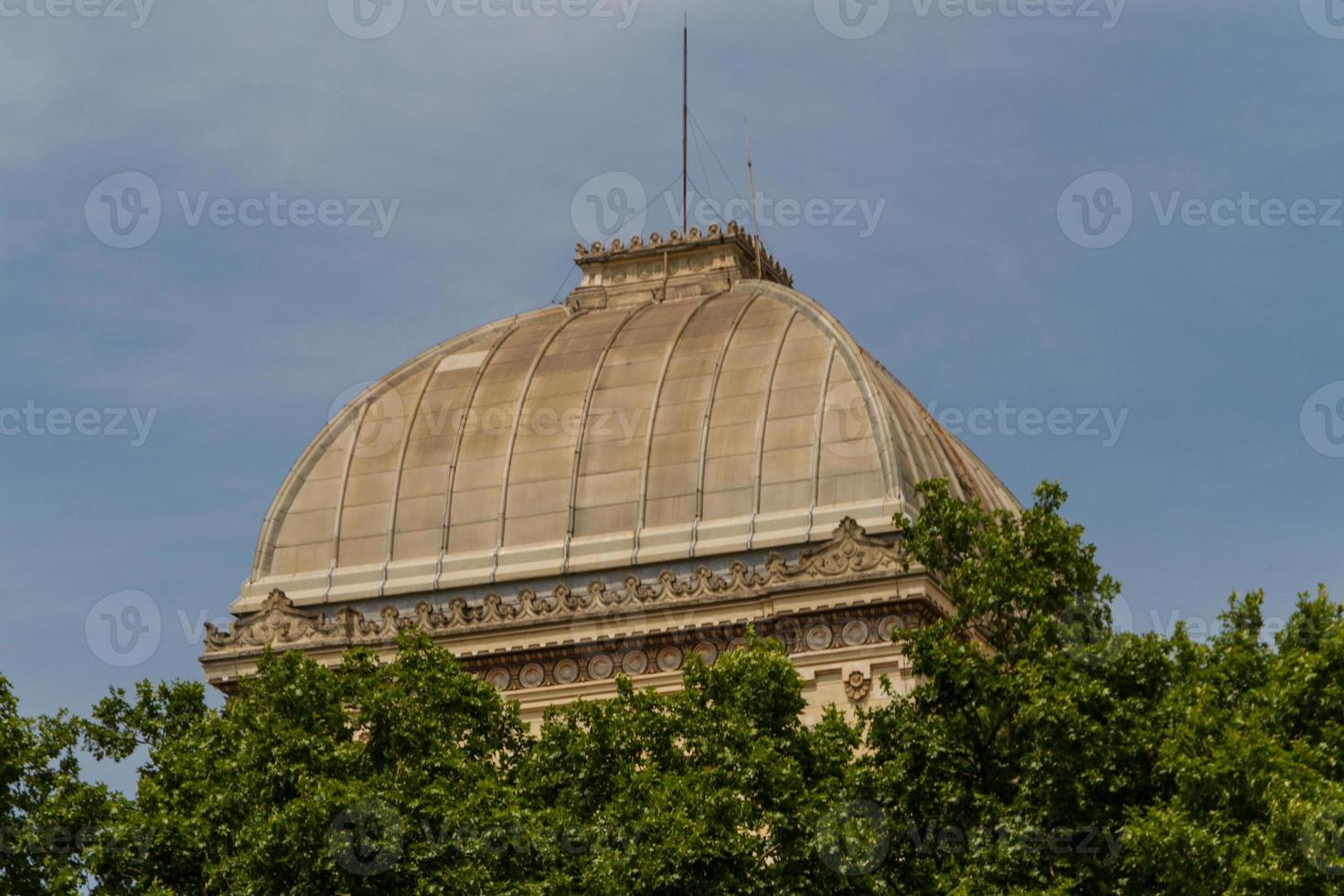 sinagoga y el gueto judío en roma, italia foto