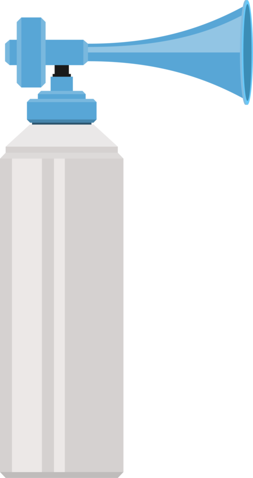 Air horn in flat style png