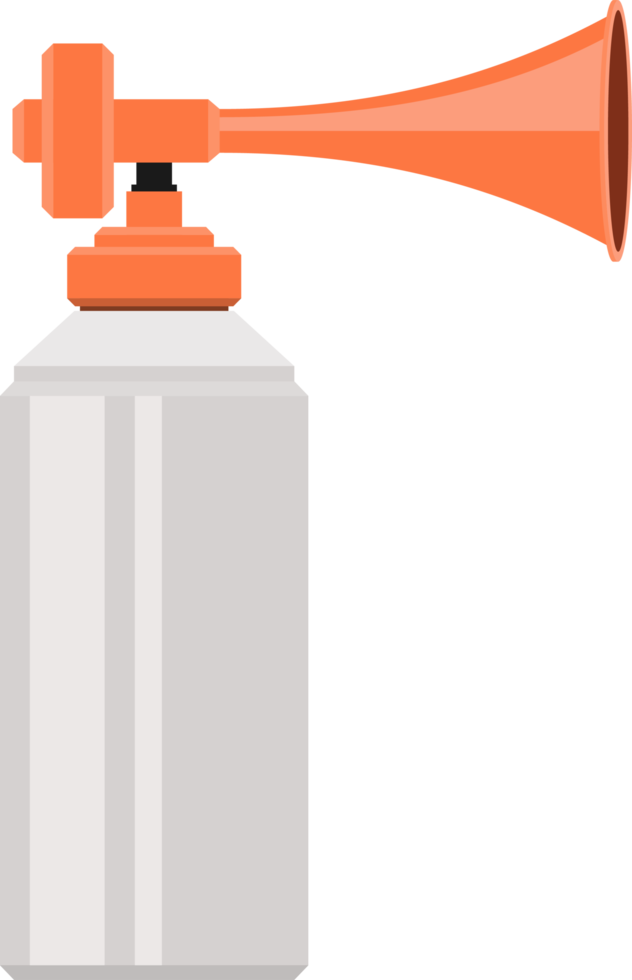 Air horn in flat style png