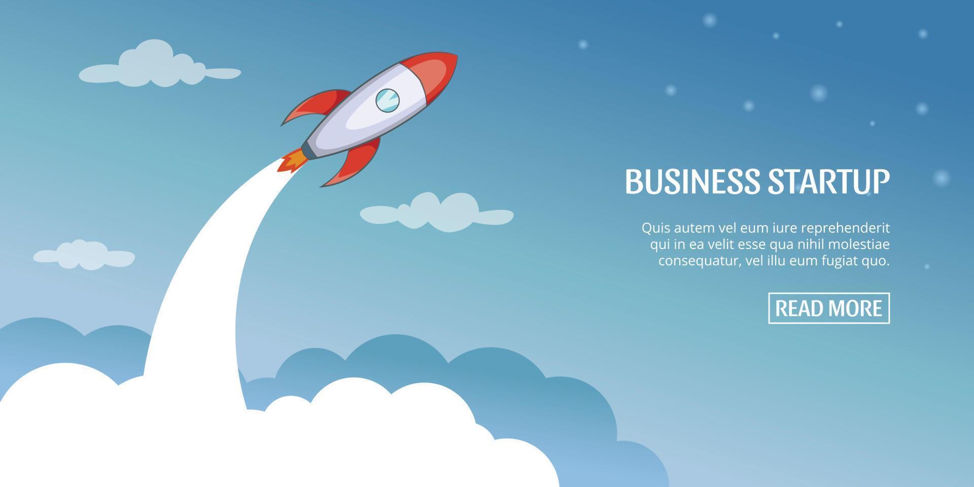 Business plan startup concept, cartoon style vector