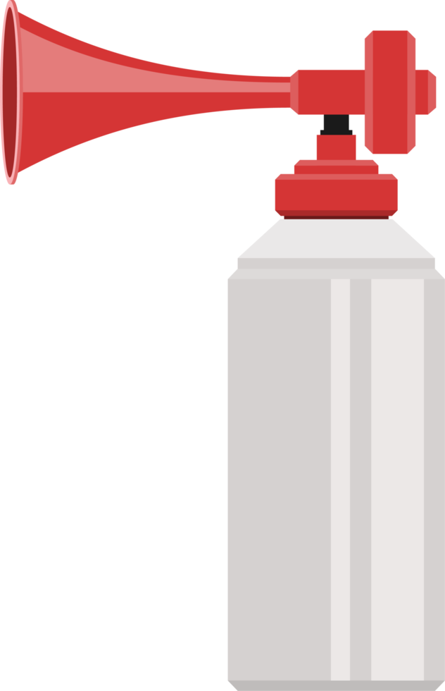 Air horn in flat style png