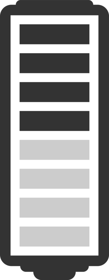Battery charge level png illustration